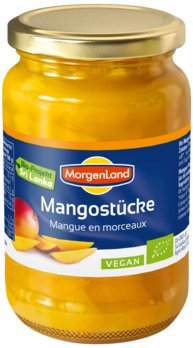 Morgenland Mangostücke im Glas 350 ml