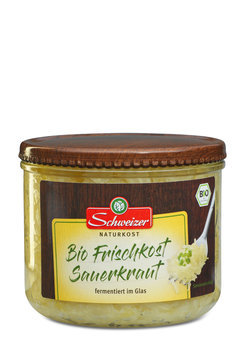 Sauerkraut (L+), Rohkost im Glas, Abtropfgewicht 410 g (kein Versand)
