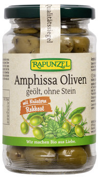 Rapunzel Amphissa Oliven mit Kräutern, ohne Stein geölt, 170 g