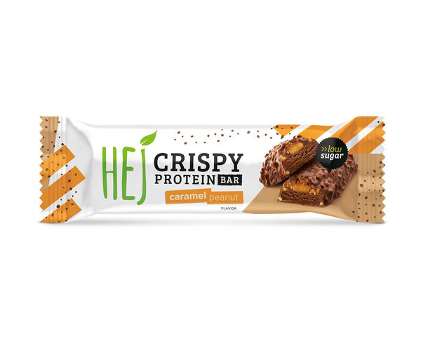 Hej Crispy Protein Bar Caramel Peanut, 45 g
