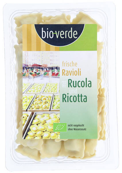 Bioverde Ravioli mit Rucola & Ricotta 250 g (kein Versand)